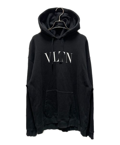 VALENTINO（ヴァレンティノ）VALENTINO (ヴァレンティノ) VLTNロゴパーカー ブラック サイズ:Mの古着・服飾アイテム