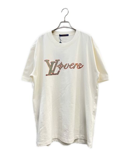 LOUIS VUITTON（ルイ ヴィトン）LOUIS VUITTON (ルイ ヴィトン) エンブロイダード ショートスリーブ Tシャツ アイボリー サイズ:XLの古着・服飾アイテム