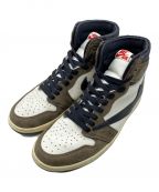 Travis Scott × Nikeトラヴィススコット×ナイキ）の古着「Air Jordan 1 Retro High OG TS SP」｜ブラウン×ホワイト