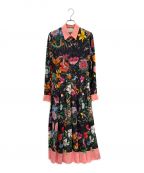 GUCCIグッチ）の古着「Flora Snake Print Silk Dress」｜マルチカラー