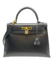 HERMES（エルメス）の古着「ケリー28 外縫い」｜ブラック