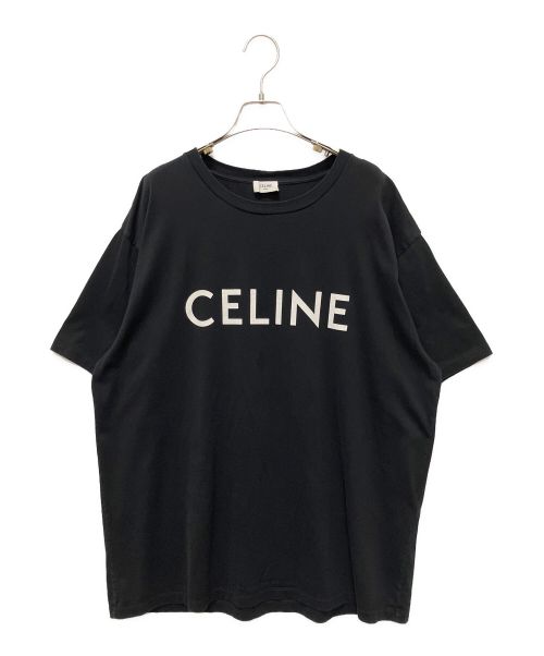 CELINE（セリーヌ）CELINE (セリーヌ) ルーズ Tシャツ / コットンジャージー ブラック サイズ:XLの古着・服飾アイテム