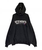 VETEMENTSヴェトモン）の古着「Flag Logo Hoodie」｜ブラック