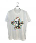 CHROME HEARTSクロムハーツ）の古着「Rainbow Scroll Logo Tee」｜ホワイト