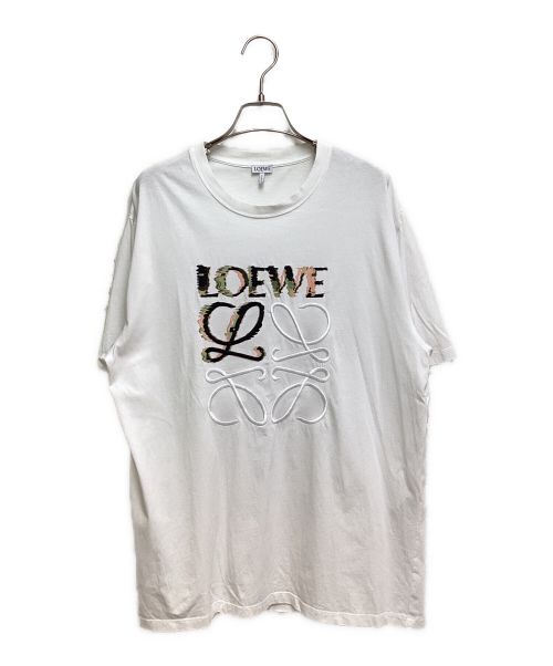 LOEWE（ロエベ）LOEWE (ロエベ) リラックスフィット アナグラムTシャツ ホワイト サイズ:Mの古着・服飾アイテム