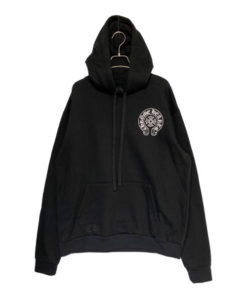 CHROME HEARTS（クロムハーツ）CHROME HEARTS (クロムハーツ) ホースシューパーカー ブラック×ホワイト サイズ:Mの古着・服飾アイテム