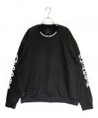 CHROME HEARTSクロムハーツ）の古着「Neck Logo Crewneck Sweatshirt」｜ブラック