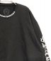 中古・古着 CHROME HEARTS (クロムハーツ) Neck Logo Crewneck Sweatshirt ブラック サイズ:L：120000円