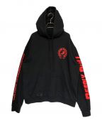 CHROME HEARTS×DEADLY DOLLクロムハーツ×デッドリー ドール）の古着「HOODIE」｜ブラック×レッド