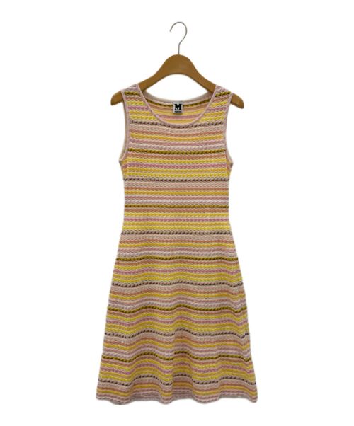 missoni（ミッソーニ）MISSONI (ミッソーニ) ニットワンピース ピンク サイズ:40の古着・服飾アイテム