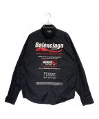 BALENCIAGAバレンシアガ）の古着「Dry Cleaning Logo Shirt」｜ブラック