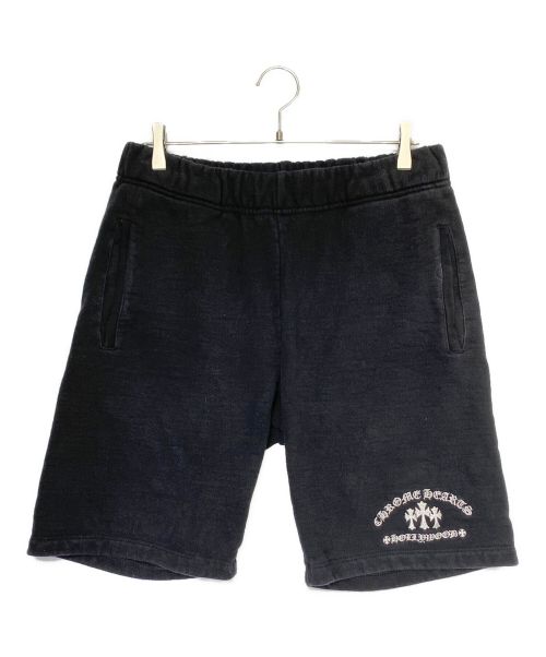 CHROME HEARTS（クロムハーツ）CHROME HEARTS (クロムハーツ) CEMETERY CROSS Shorts ブラック サイズ:Mの古着・服飾アイテム