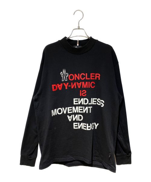 MONCLER GRENOBLE（モンクレール グルノーブル）MONCLER GRENOBLE (モンクレール グルノーブル) MANICA LUNGA/Logo Long Sleeve T-Shirt（ロゴロングスリーブTシャツ） ブラック サイズ:Lの古着・服飾アイテム