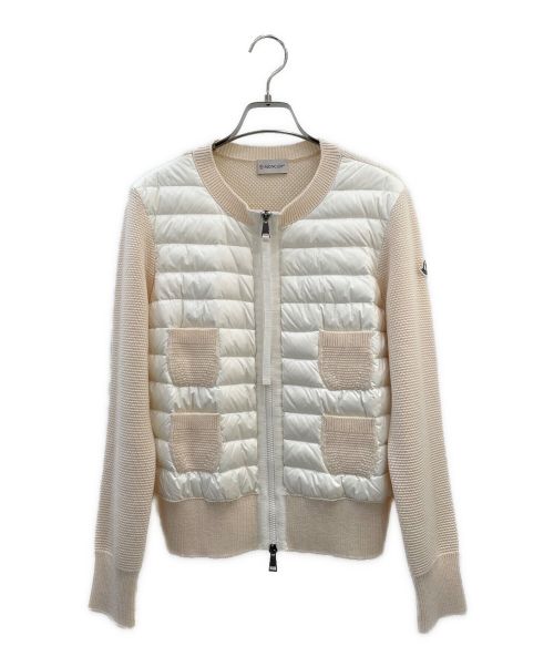 MONCLER（モンクレール）MONCLER (モンクレール) MAGLIONE ダウンジャケット ベージュ サイズ:Mの古着・服飾アイテム