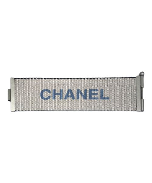 CHANEL（シャネル）CHANEL (シャネル) ロゴロープブレスレット ホワイト×ブルー サイズ:16cmの古着・服飾アイテム