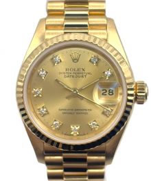 ROLEX（ロレックス）の古着「デイトジャスト 10Pダイヤ Ref.69178G」｜シャンパン文字盤