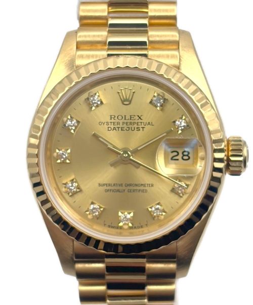 ROLEX（ロレックス）ROLEX (ロレックス) デイトジャスト 10Pダイヤ Ref.69178G シャンパン文字盤 サイズ:26mmの古着・服飾アイテム