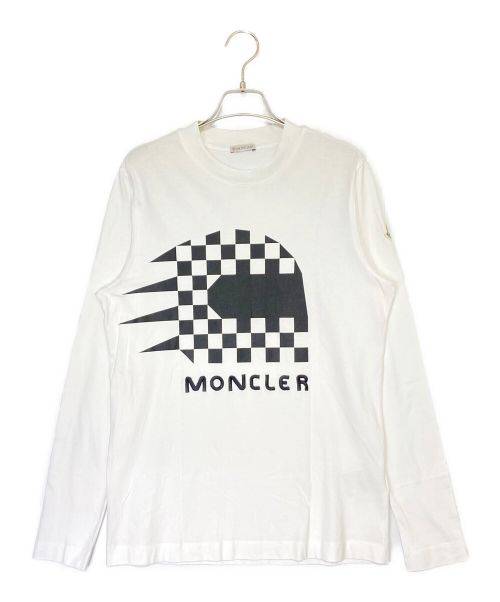 MONCLER（モンクレール）MONCLER (モンクレール) ロングスリーブカットソー ホワイト サイズ:XSの古着・服飾アイテム