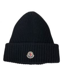 MONCLER（モンクレール）の古着「Wool Cashmere Blend Knit Cap（ウールカシミヤブレンドニットキャップ）」｜ブラック