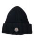 MONCLER（モンクレール）の古着「Wool Cashmere Blend Knit Cap（ウールカシミヤブレンドニットキャップ）」｜ブラック