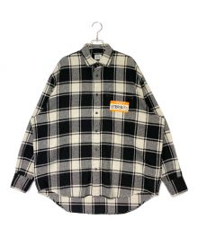 VETEMENTS（ヴェトモン）の古着「MY NAME IS FLANNEL SHIRT」｜グレー×ホワイト