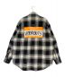 VETEMENTS (ヴェトモン) MY NAME IS FLANNEL SHIRT グレー×ホワイト サイズ:M：60000円