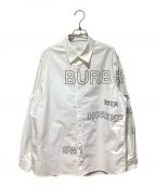 BURBERRYバーバリー）の古着「ホースフェリー長袖シャツ」｜ホワイト