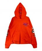 CHROME HEARTS×MATTY BOYクロムハーツ×マティ―ボーイ）の古着「SADISTIC LIPSTICK PULLOVER HOODIE」｜オレンジ