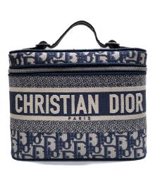 Christian Dior（クリスチャン ディオール）の古着「オブリークバニティバッグ」｜ネイビー