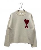 AMI Alexandre Mattiussiアミ アレクサンドル マテュッシ）の古着「RED ADC SWEATER」｜アイボリー