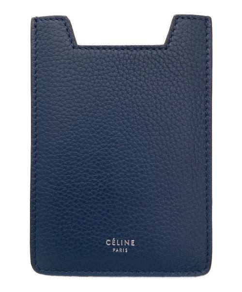 CELINE（セリーヌ）CELINE (セリーヌ) レザーマルチケース ネイビーの古着・服飾アイテム