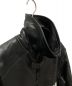 中古・古着 BALENCIAGA (バレンシアガ) 中綿レザージャケット ブラック サイズ:48：350000円