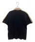 GUCCI (グッチ) インターロッキングG ストライプ ポロシャツ ブラック サイズ:M：65000円