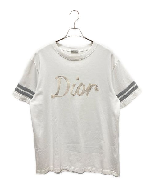 DIOR HOMME（ディオール オム）DIOR HOMME (ディオール オム) COMPACT COTTON TEE ホワイト サイズ:Lの古着・服飾アイテム