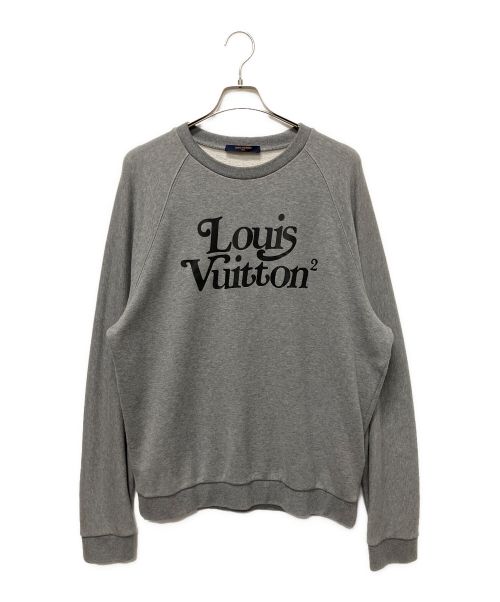 LOUIS VUITTON（ルイ ヴィトン）LOUIS VUITTON (ルイ ヴィトン) スクエアードLVクルーネックスウェット グレー サイズ:Lの古着・服飾アイテム