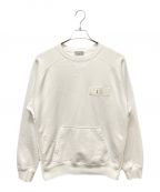 DIOR HOMME×sacaiディオール オム×サカイ）の古着「21AW Cotton Fleece Sweat Shirt（コットンフリーススウェットシャツ）」｜ホワイト