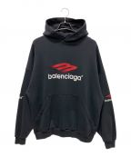 BALENCIAGAバレンシアガ）の古着「 3b sports icon hoodie」｜ブラック