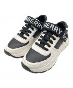 BURBERRYバーバリー）の古着「RONNIE LOW TRAINER」｜ホワイト×ブラック