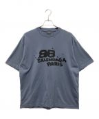 BALENCIAGAバレンシアガ）の古着「Hand-Drawn BB Icon Tシャツ」｜パープル