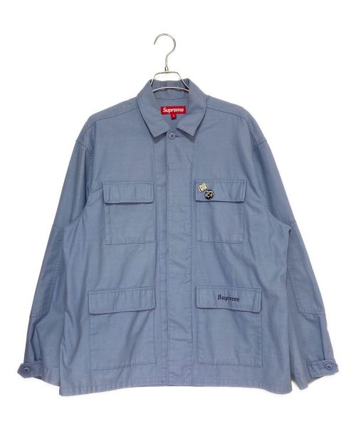 SUPREME（シュプリーム）SUPREME (シュプリーム) Melvins (メルヴィンス) BDU Jacket スカイブルー サイズ:Mの古着・服飾アイテム