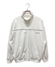 CELINE（セリーヌ）の古着「リバーシブルルーズスウェットジャケット/トラックジャケット」｜ホワイト