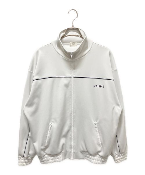 CELINE（セリーヌ）CELINE (セリーヌ) リバーシブルルーズスウェットジャケット/トラックジャケット ホワイト サイズ:XLの古着・服飾アイテム