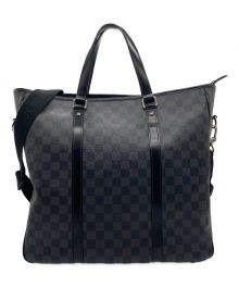 LOUIS VUITTON（ルイ ヴィトン）の古着「ダミエ グラフィット アントン/トートバッグ」｜ブラック