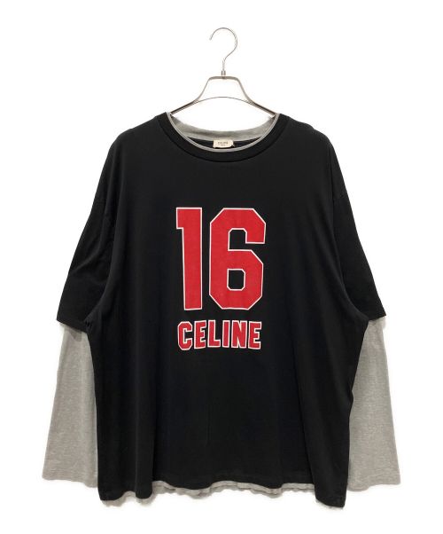 CELINE（セリーヌ）CELINE (セリーヌ) 16スケートTシャツ ブラック サイズ: Lの古着・服飾アイテム