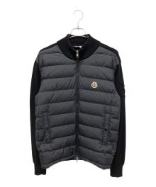 MONCLER（モンクレール）の古着「パデッド ダウン カーディガン」｜ブラック