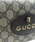 中古・古着 GUCCI (グッチ) GGスモール メッセンジャーバッグ ブラウン×イエロー：140000円