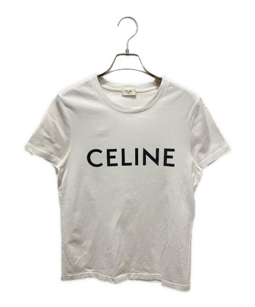 CELINE（セリーヌ）CELINE (セリーヌ) ロゴTシャツ ホワイト サイズ:Mの古着・服飾アイテム