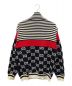 GUCCI (グッチ) GGボーダージャガード Cotton Zip Knit Jacket ホワイト サイズ:M：60000円