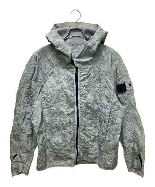 STONE ISLAND（ストーンアイランド）STONE ISLAND (ストーンアイランド) テクスチャードウィンドブレーカー ライトグレー サイズ:Mの古着・服飾アイテム