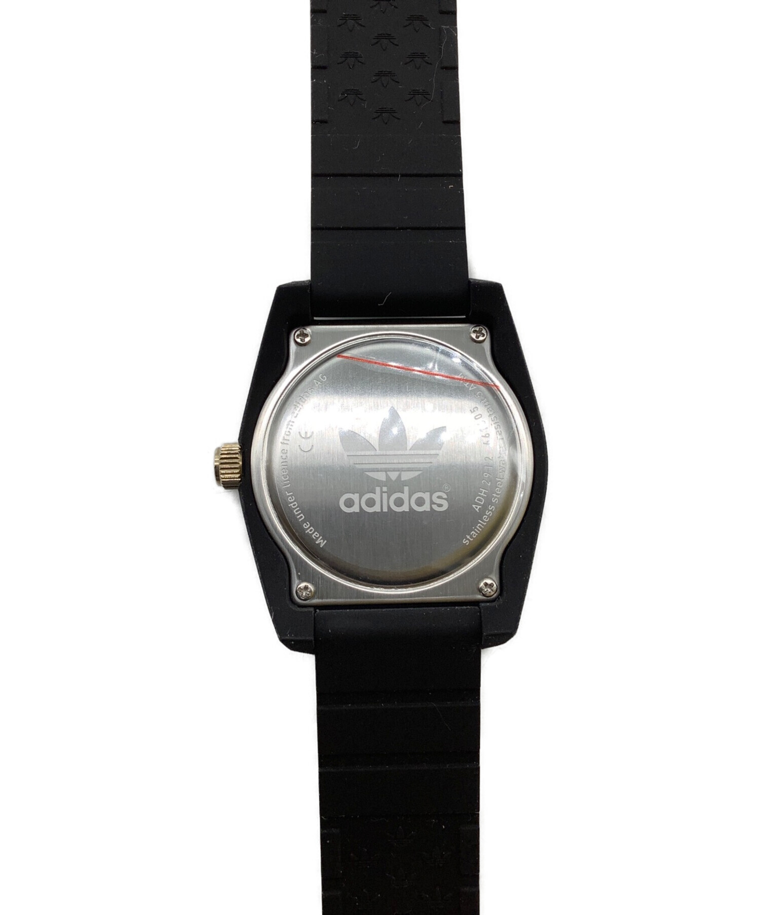 adidas 腕時計 中古品 黒 - 腕時計(アナログ)